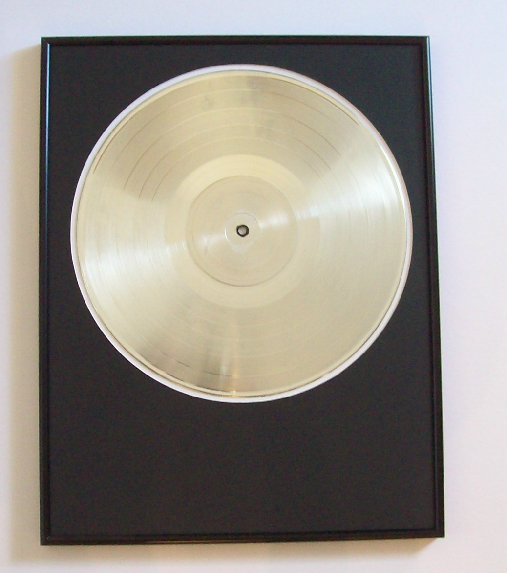 Image for Blank Platinum LP Album for DIY Custom Award Trophy